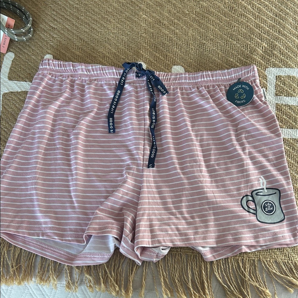 NWT life is good super soft sleep short- size medium